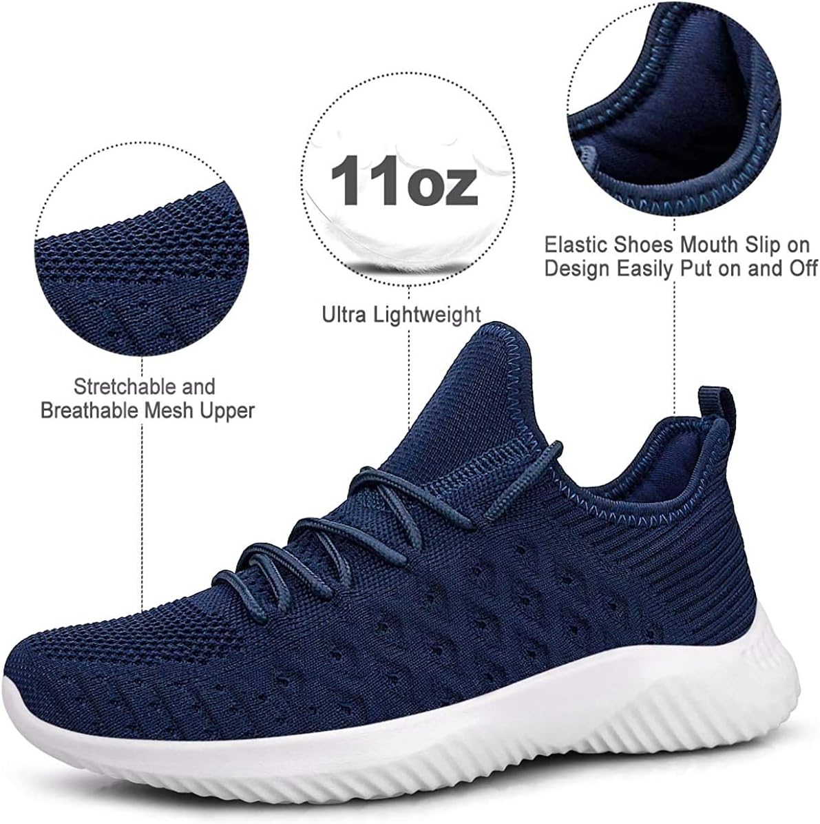 Thumbnail 2 de Feethit Slip On Walking Shoes Lightweight Sneakers