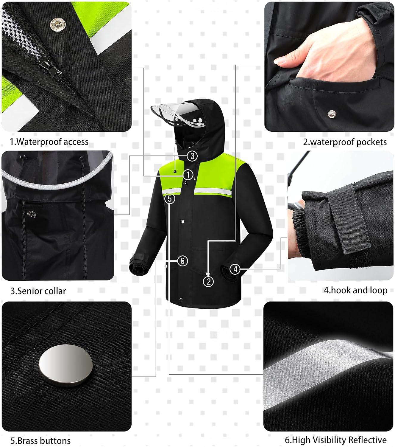 Detalle de iCreek Rain Suit Waterproof Jacket
