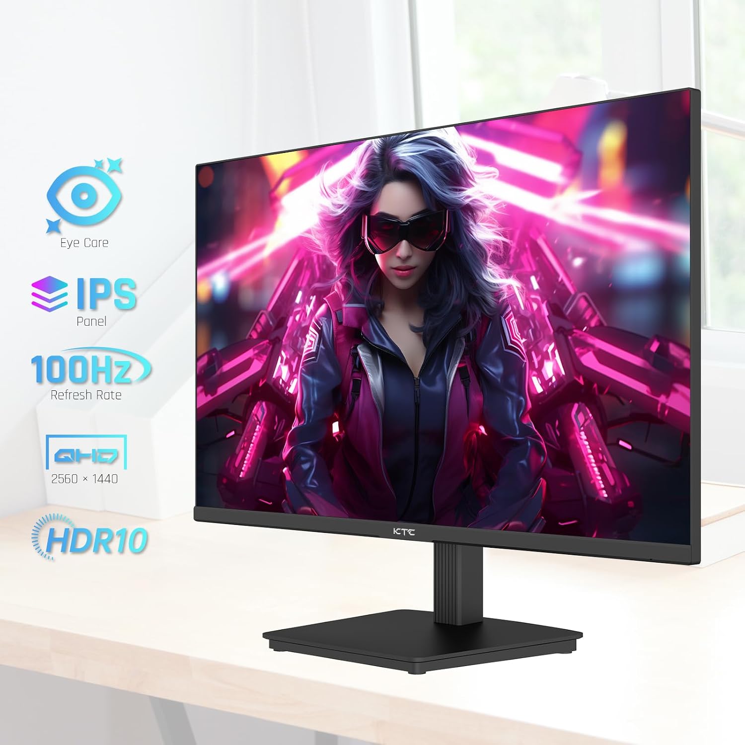 Detalle 2 de KTC H24T27 24" QHD IPS Monitor