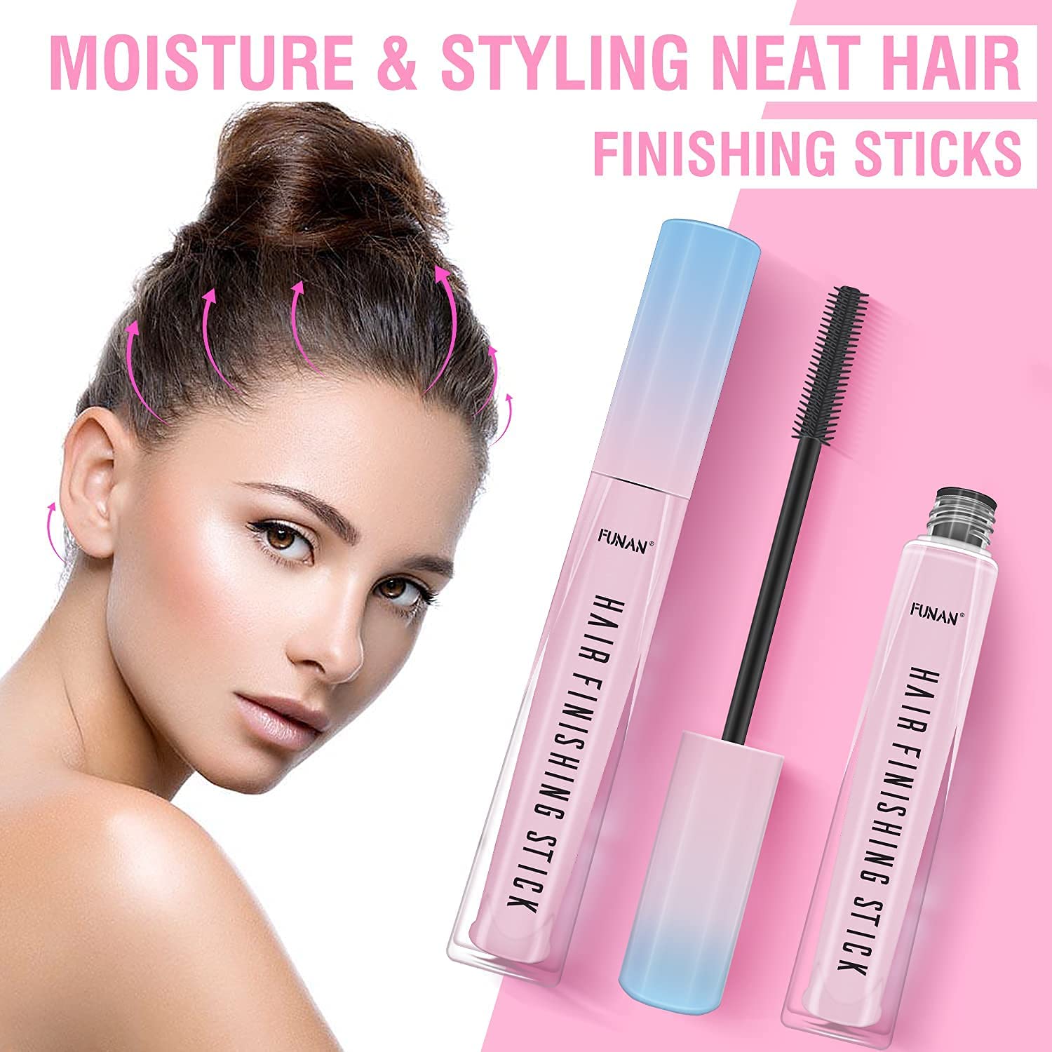 Thumbnail 6 de FUNAN Hair Finishing Stick 2-Pack, Travel-Size Flyaway Wand