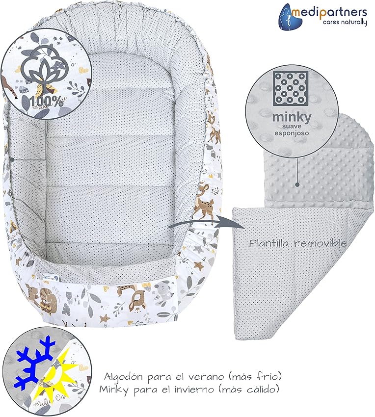 Thumbnail 5 de Medi Partners Nido para Bebé Recién Nacido 🦌 Juego 5 Piezas