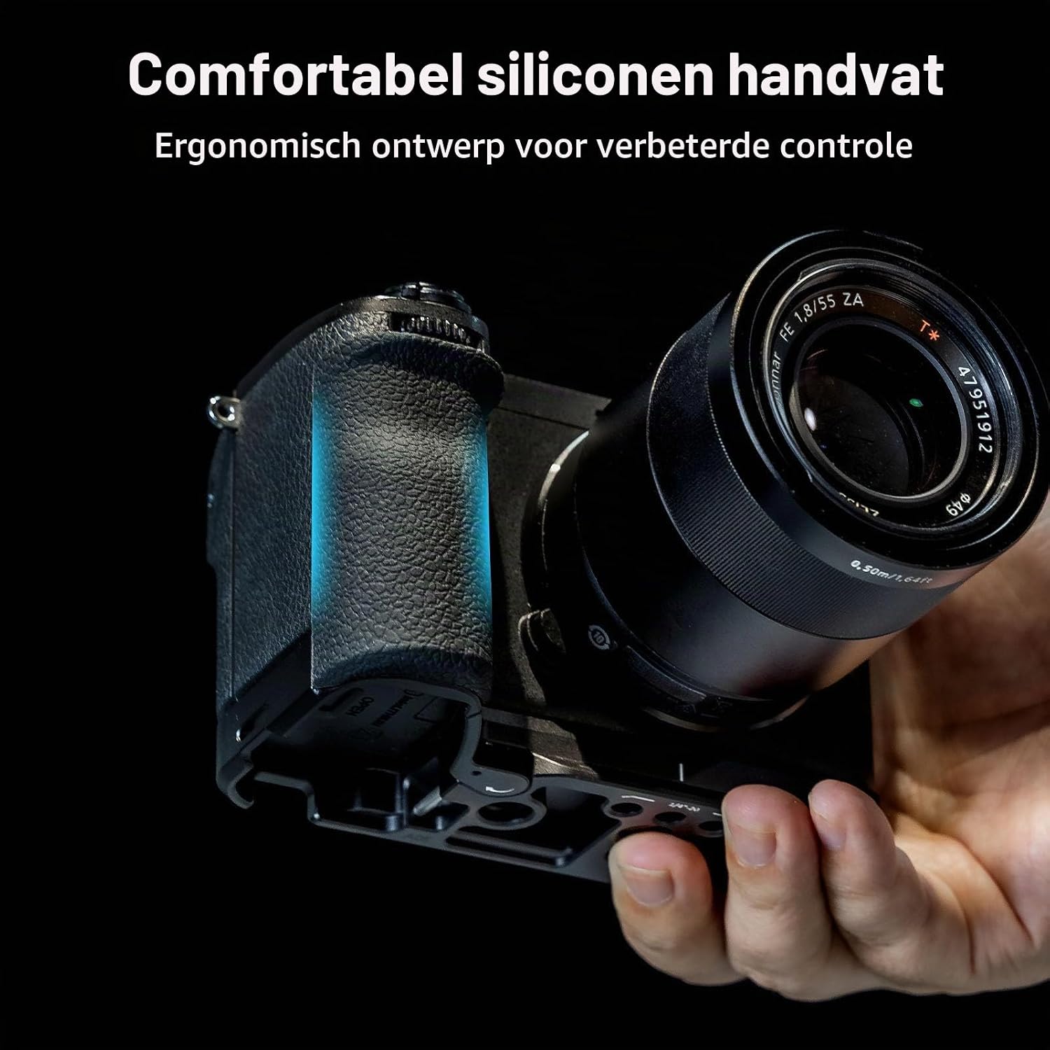 Detalle 2 de SMALLRIG 5061 HawkLock cagekit voor Sony Alpha 6700 met Arca-Swiss-plaat