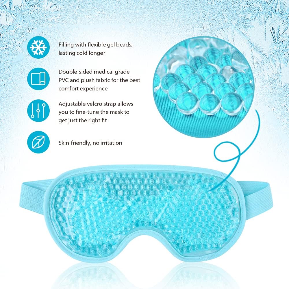Thumbnail 2 de NEWGO Gel Reusable Cooling Eye Mask, Reversible Hot and Cold Pack