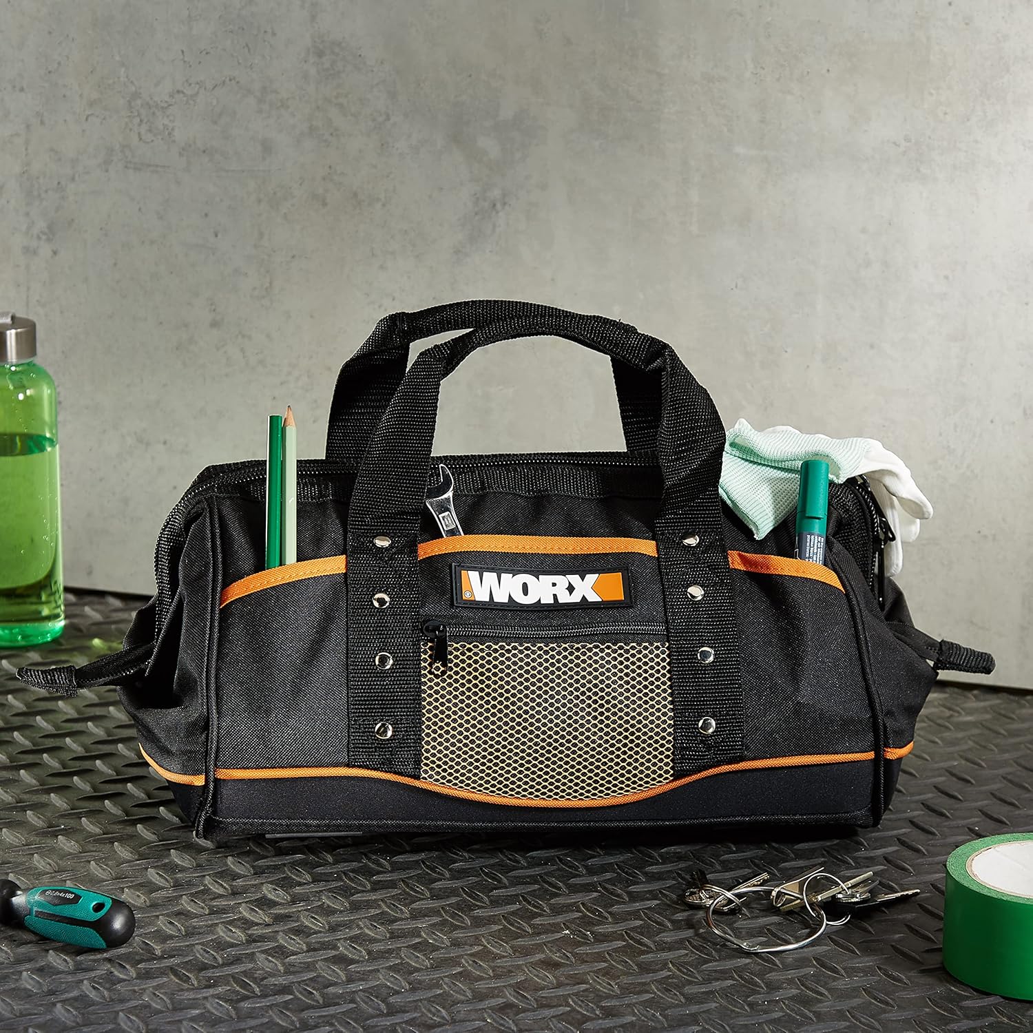 Thumbnail 4 de WORX WA0076 Aufbewahrungstasche für Werkzeugkoffer – schlichtes Schwarz mit doppeltem Tragegriff