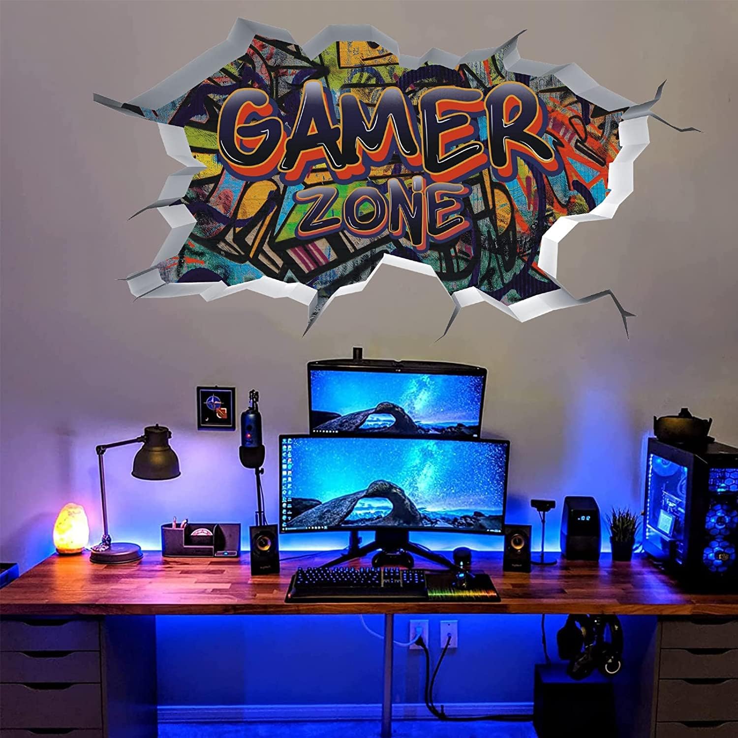 Detalle de TOARTi Gamer Zone 3D Wall Stickers 86x53cm