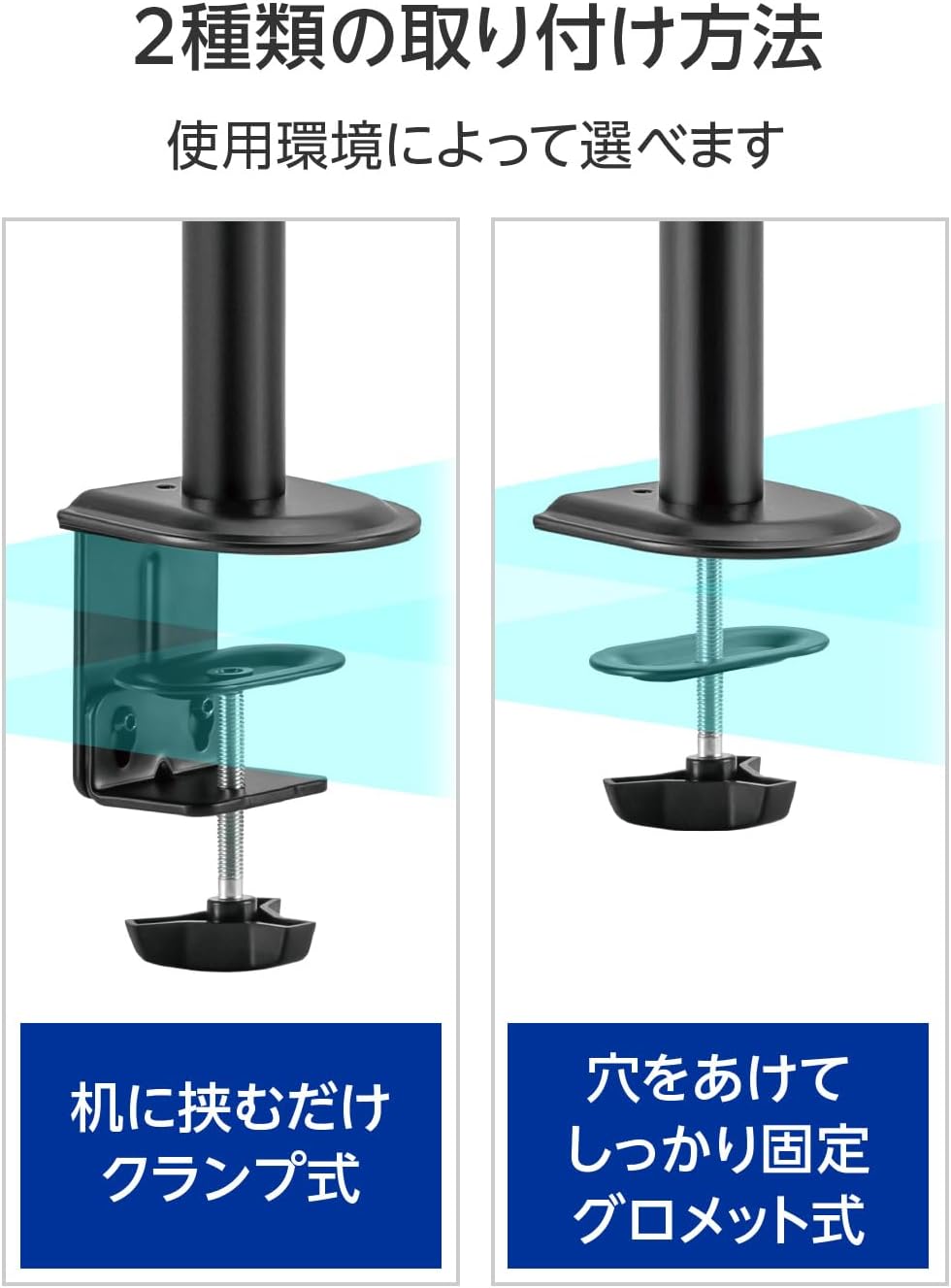 Detalle de グリーンハウス GH-AMDN4-BK 4画面対応モニターアーム 17~32インチ・各9kg対応