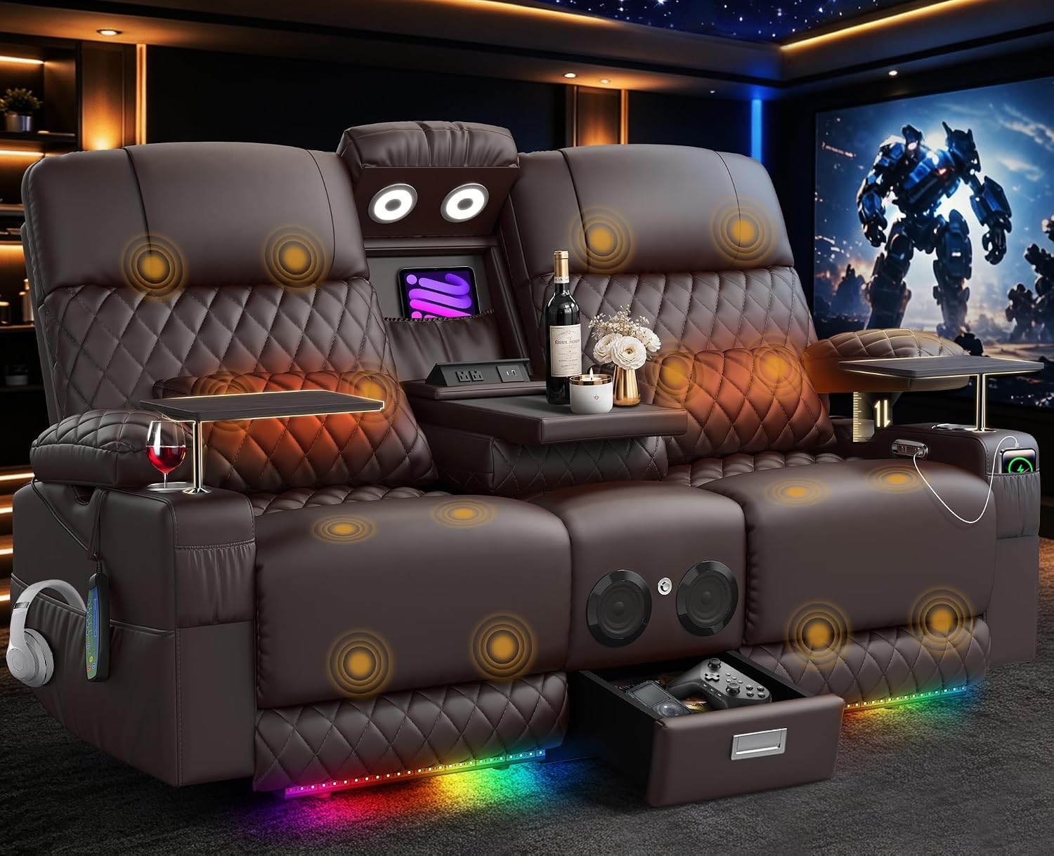 Detalle de Power Recliner Loveseat