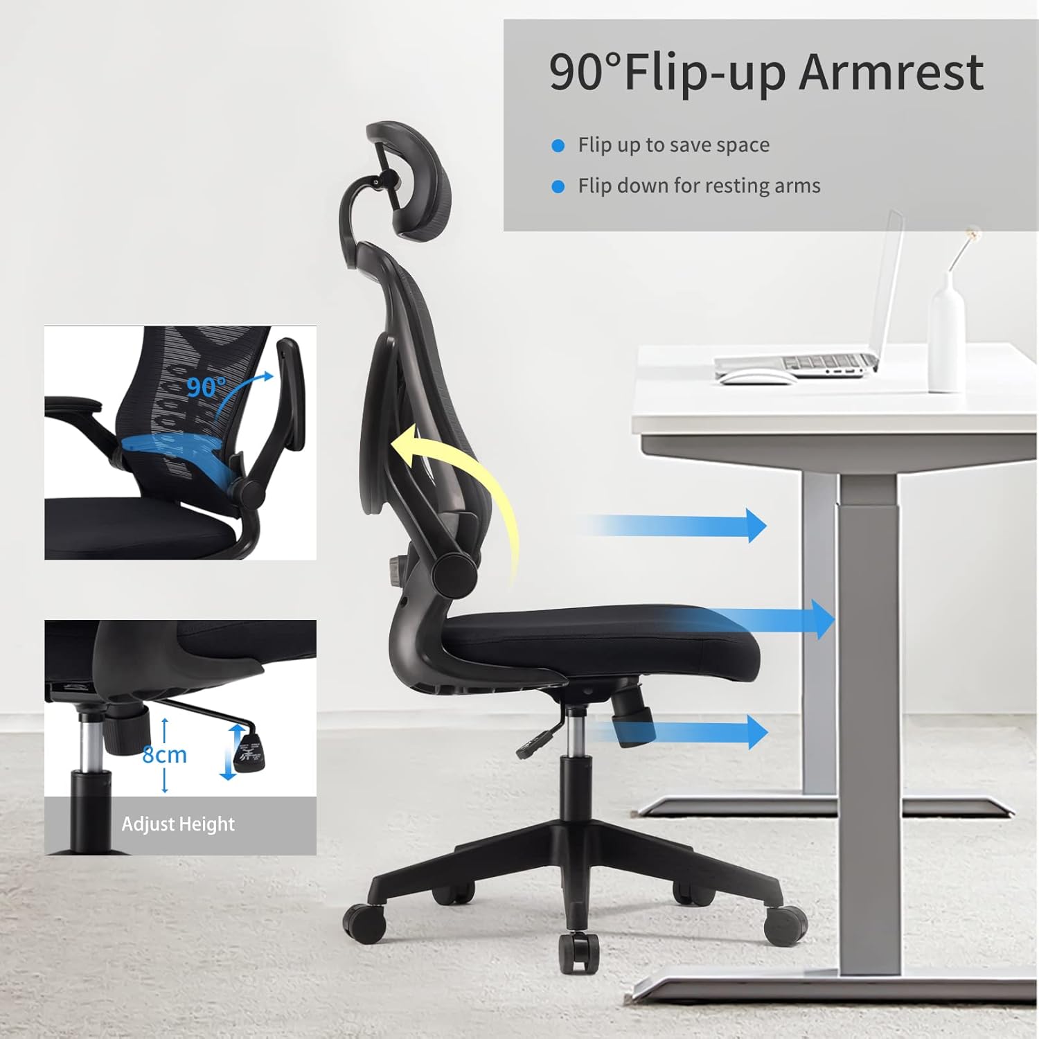 Thumbnail 5 de Magic Life Silla de Escritorio Ergonómica Giratoria