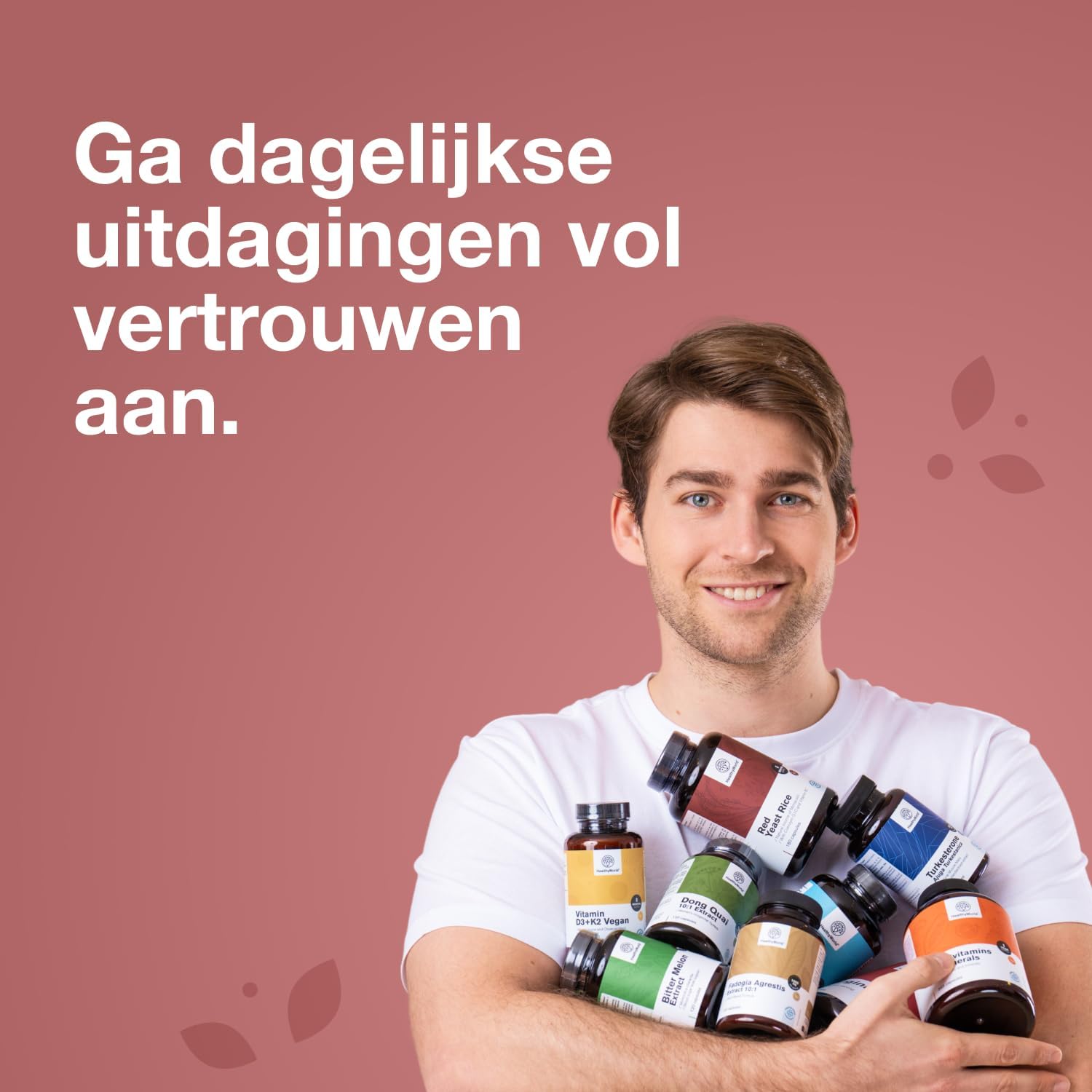 Thumbnail 6 de HealthyWorld Ashwaganda KSM-66® 300 mg gummies met vitamine D2 en bosvruchtensmaak