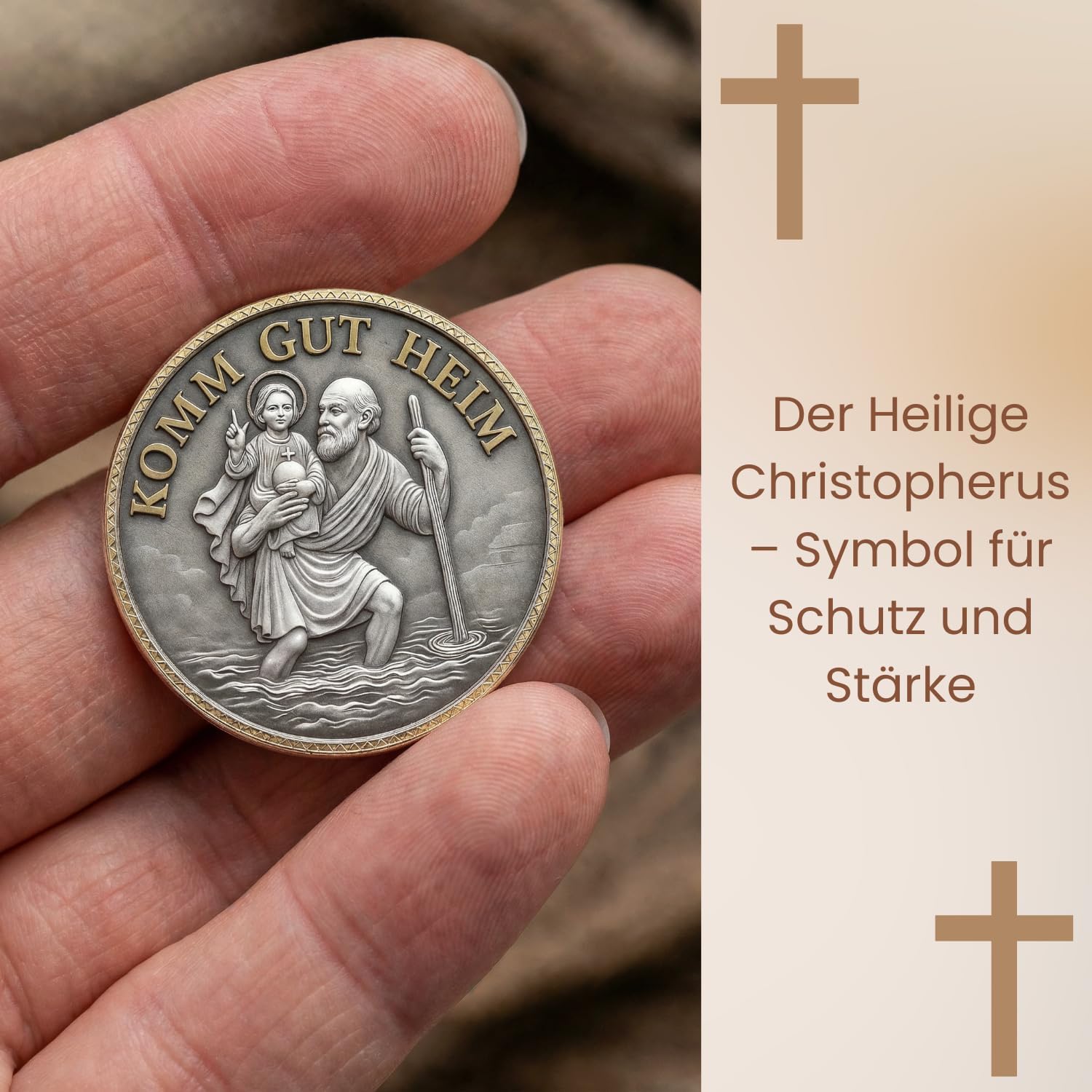 Detalle de ELBKAISER Christopherus Auto Magnet