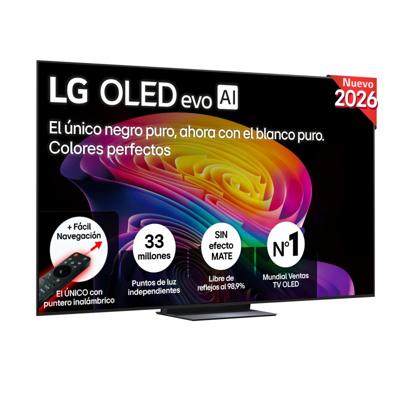 Detalle de LG OLED evo AI 83C64LA: TV OLED de 83" para cine en casa y gaming de alto rendimiento