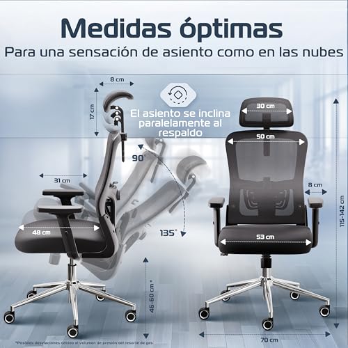 Thumbnail 1 de CLOUVOU BrightSeat silla ergonómica 150 kg