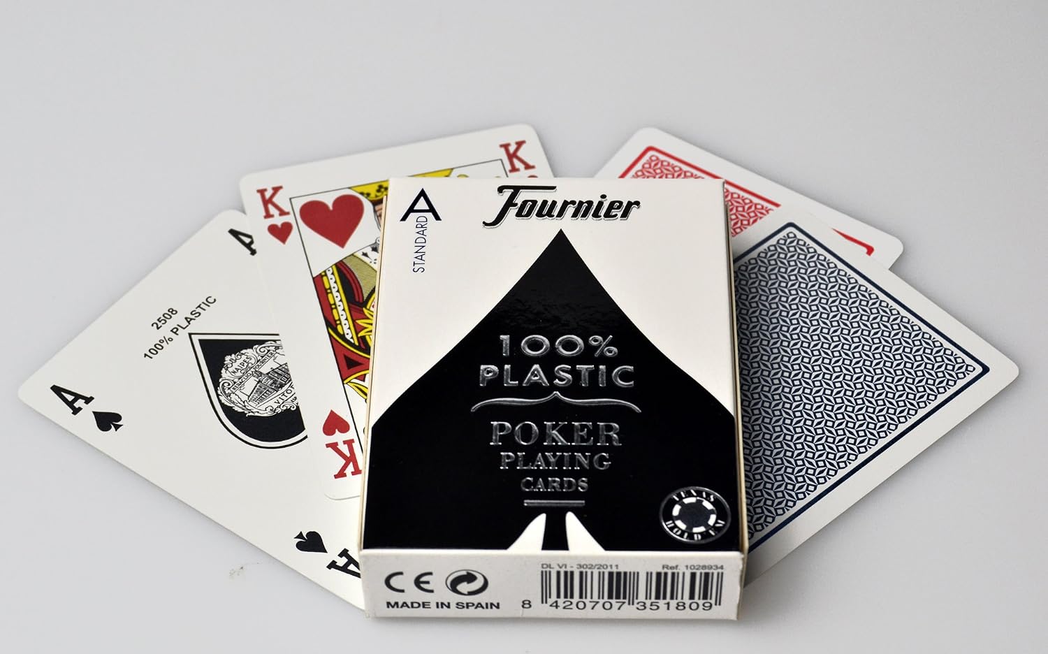Detalle 2 de FOURNIER 1028934 Cartes de poker professionnelles 2500 ♣