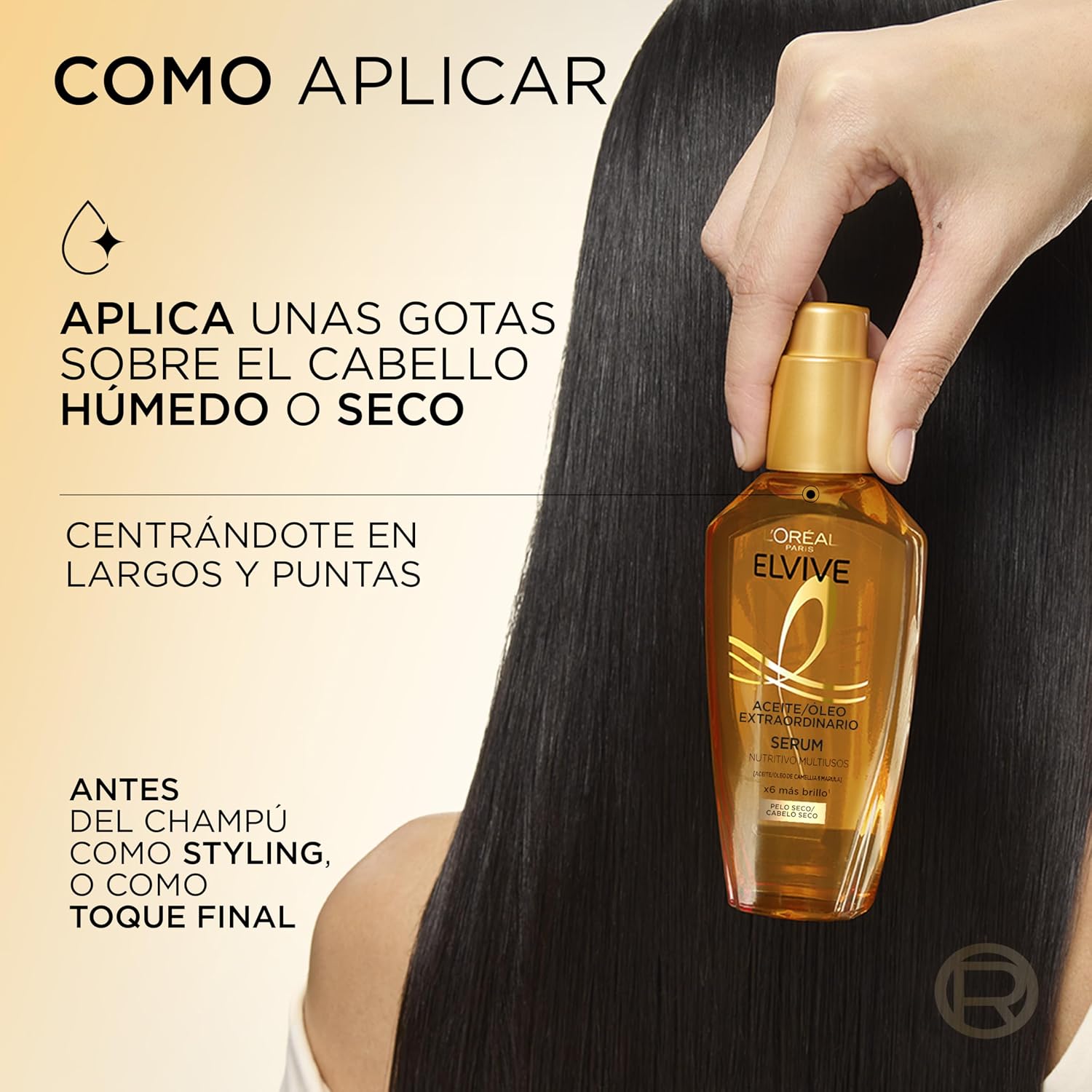 Detalle 1 de L'Oréal Paris Elvive Aceite 100 ml para pelo seco