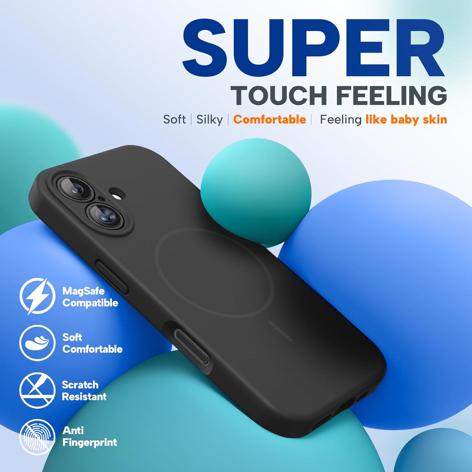 Thumbnail 6 de Miracase Liquid Silicone Case for iPhone 16, MagSafe