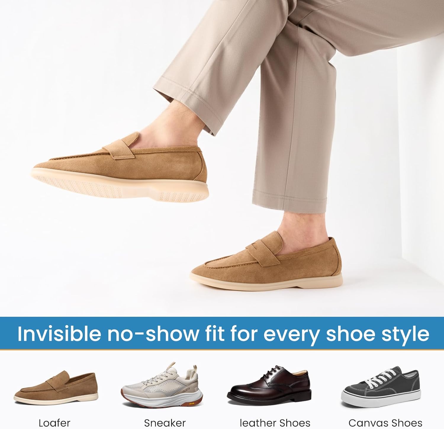 Thumbnail 6 de Effeet Mens No Show Trainer Socks: Invisible, Breathable & Durable (6 Pairs)