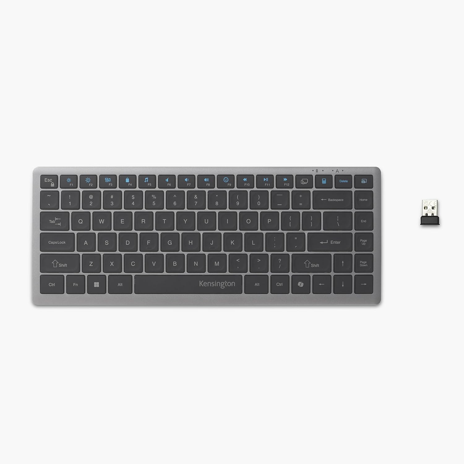 Detalle de Kensington KB435 Clavier sans Fil EQ 2.4G USB – Clavier Compact Silencieux et Rechargeable