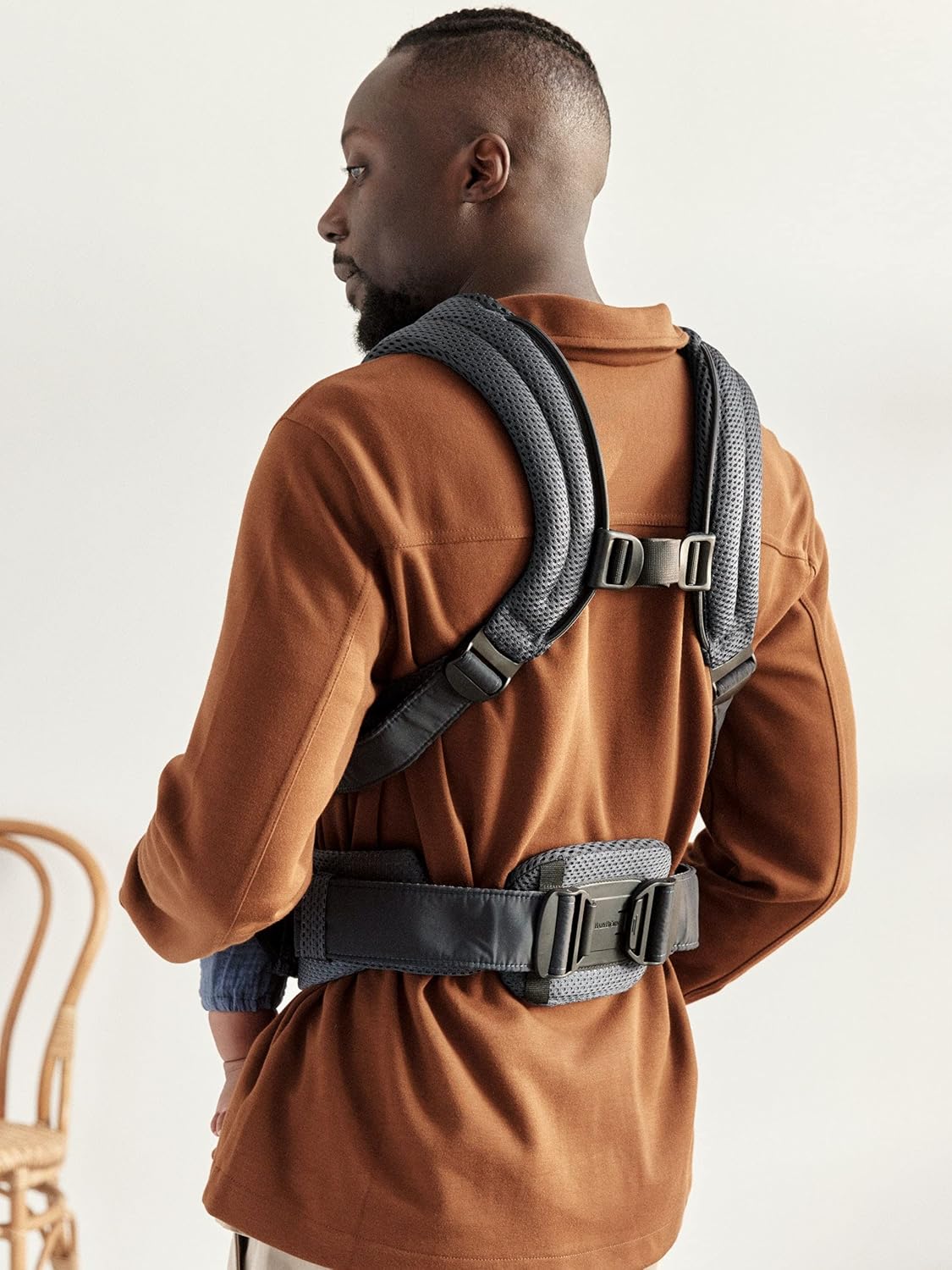 Thumbnail 3 de BabyBjörn Porte-bébé Harmony Mesh 3D Gris-Beige – portage physiologique et confort quotidien