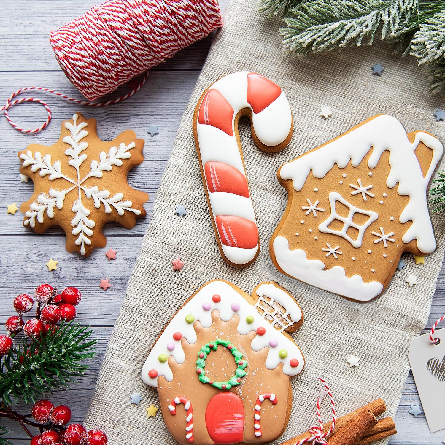 Detalle 1 de Christmas Cookie Cutters 9-Piece Set