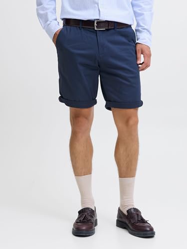 Thumbnail 1 de JACK & JONES Pantalones Cortos Chinos Ajustados para Hombre – Cintura Media, Corte Regular, Azul-2, Talla M