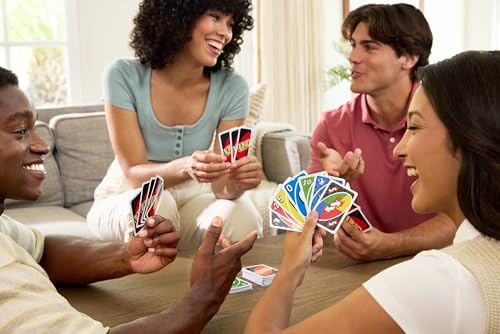 Detalle de Mattel Games UNO Card Game with 2 Add On Packs and Storage Tin