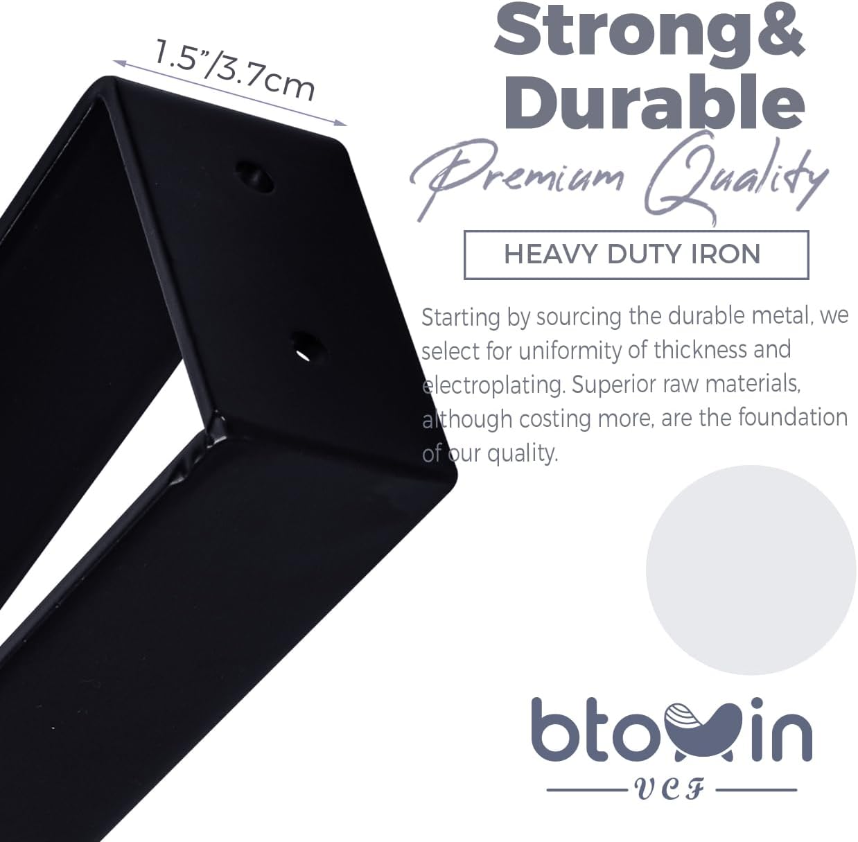 Thumbnail 2 de Btowin Metal Furniture Legs, 4-inch