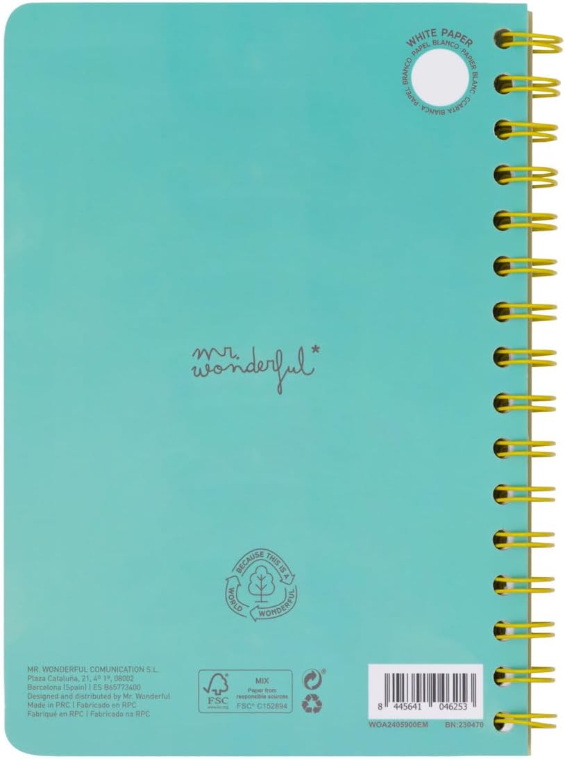 Detalle 2 de Mr. Wonderful - Cahier A5 3D Dog – Never stop dreaming