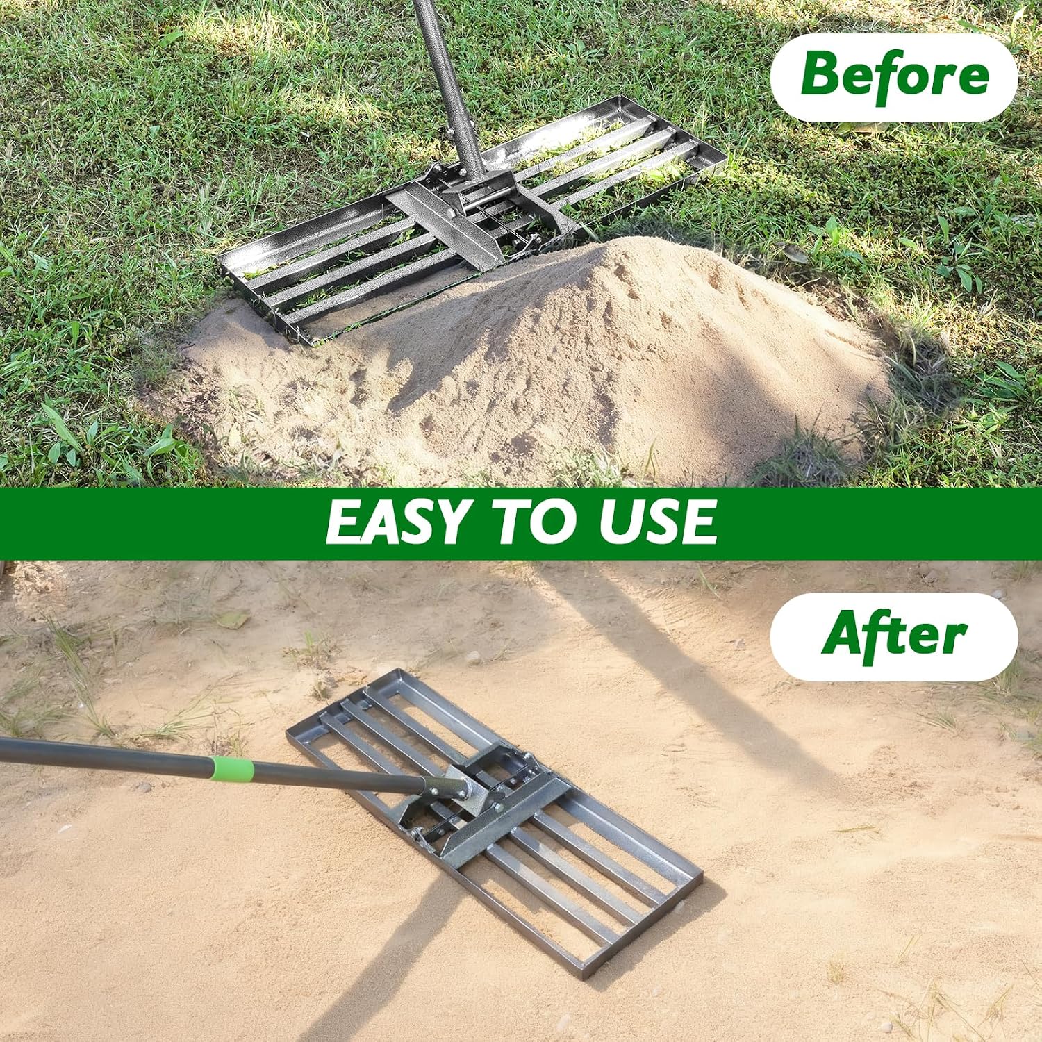 Thumbnail 4 de ZHJAN Lawn Leveling Rake