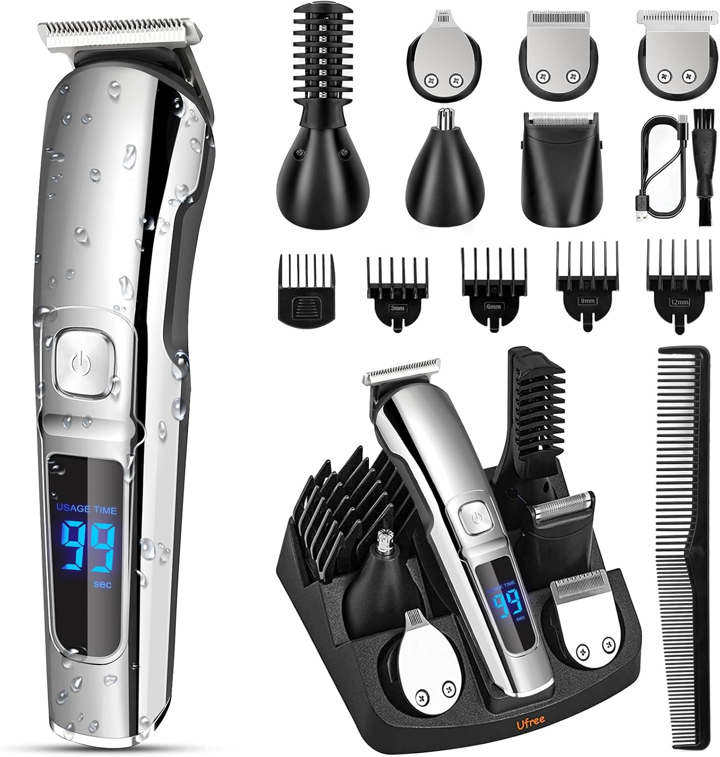 Detalle de Ufree Beard Trimmer 90min 🪒