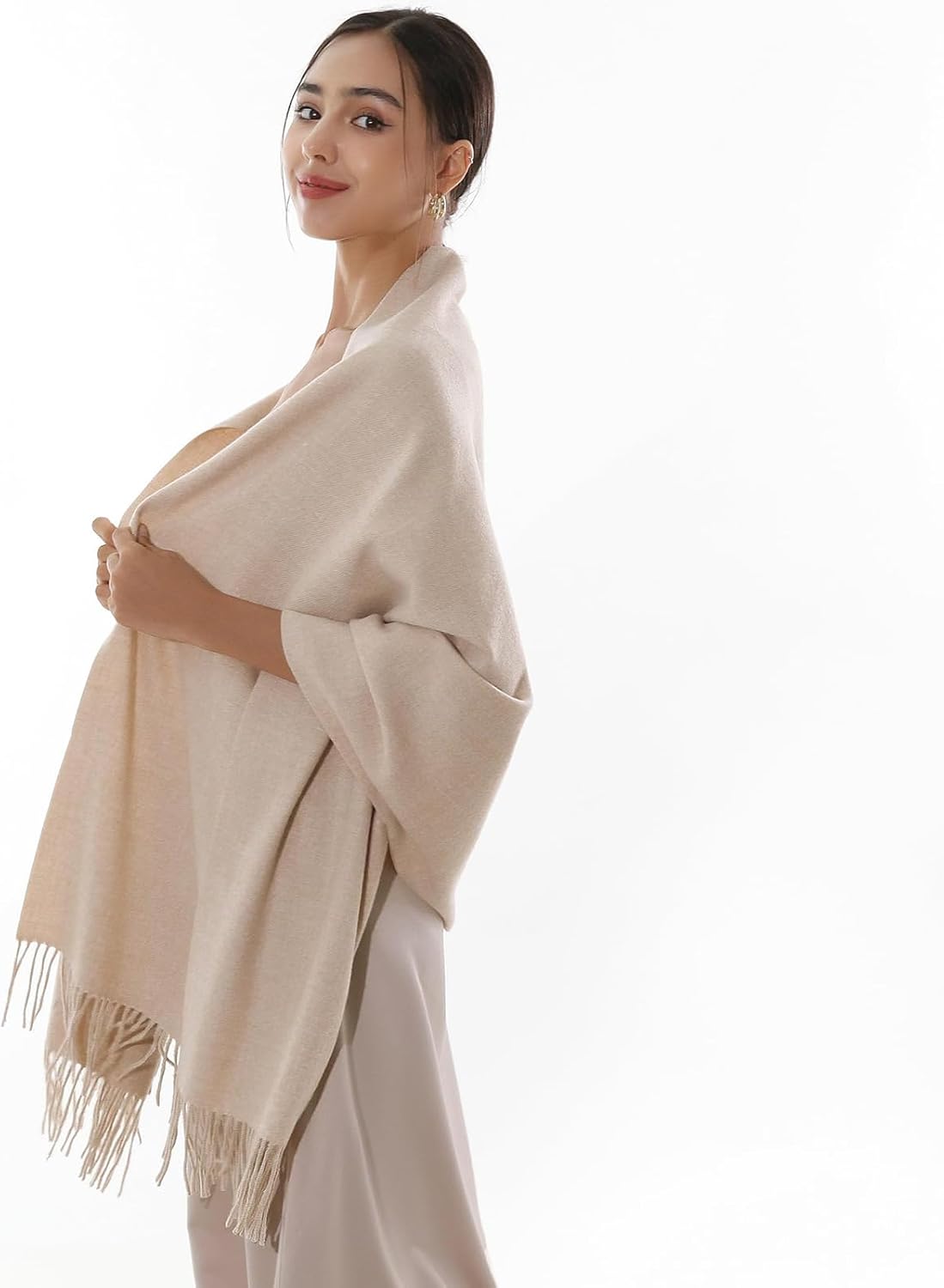 Thumbnail 2 de RIIQIICHY pashmina scarf, 200 cm