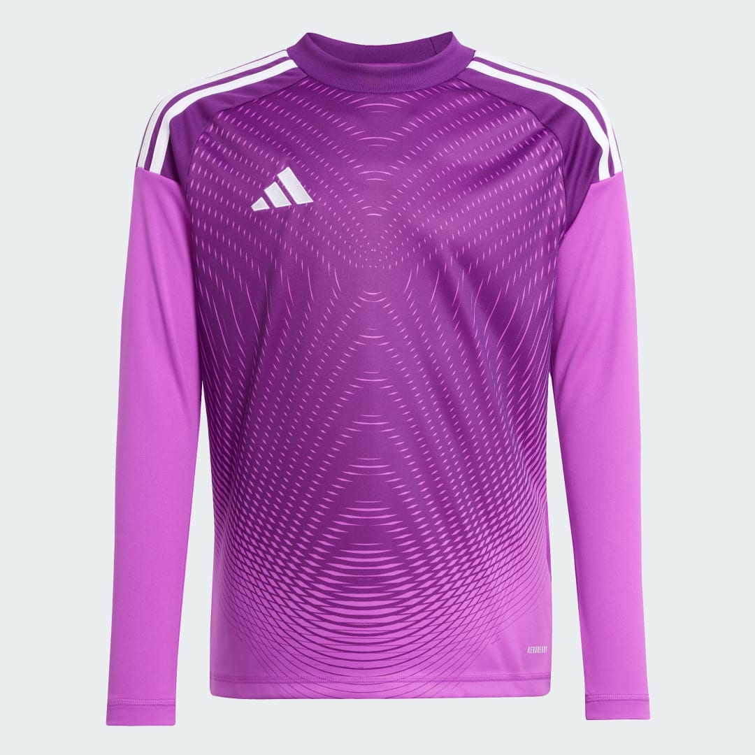 Detalle 2 de Camiseta manga larga portero Tiro 25 Competition (Adolescentes) de Adidas — color violeta