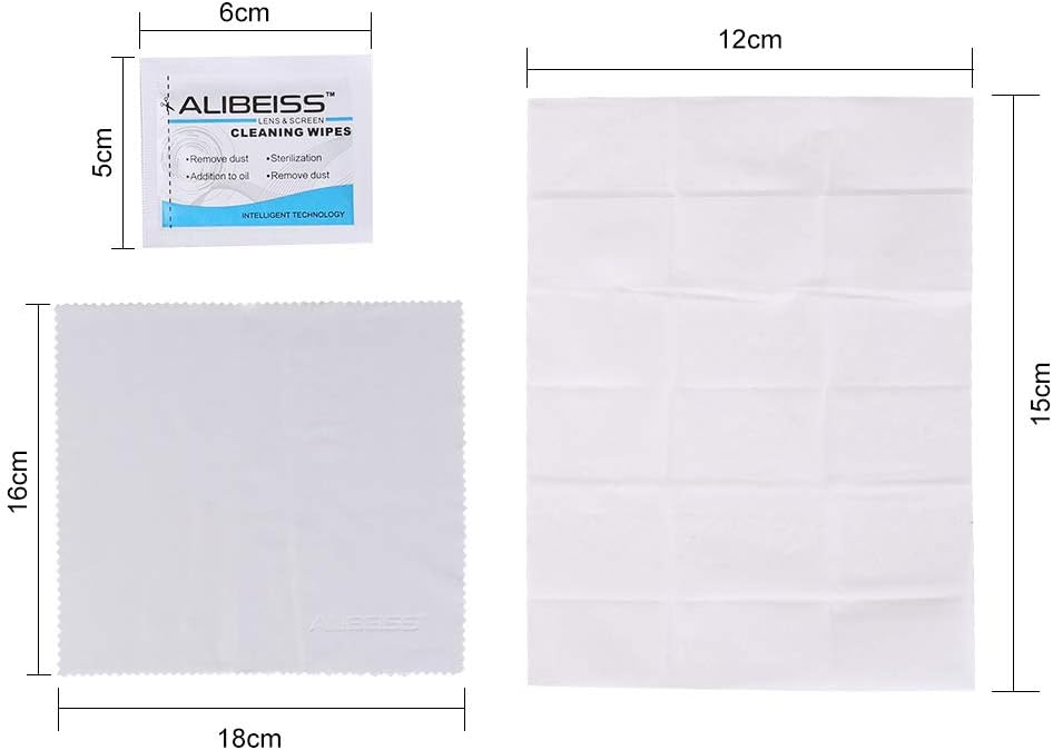 Thumbnail 3 de ALIBEISS 150 Pack Pre-Moistened Lens Wipes – Gentle Screen Cleaner for Glasses, Lenses and Delicate Surfaces