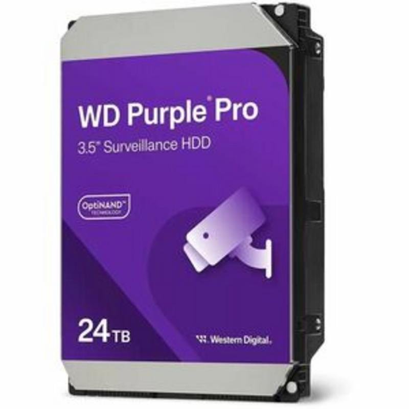 Detalle 2 de WD Purple Pro WD241PURP 24 TB, HDD SATA 3.5" de 7200 RPM para videovigilancia y servidores