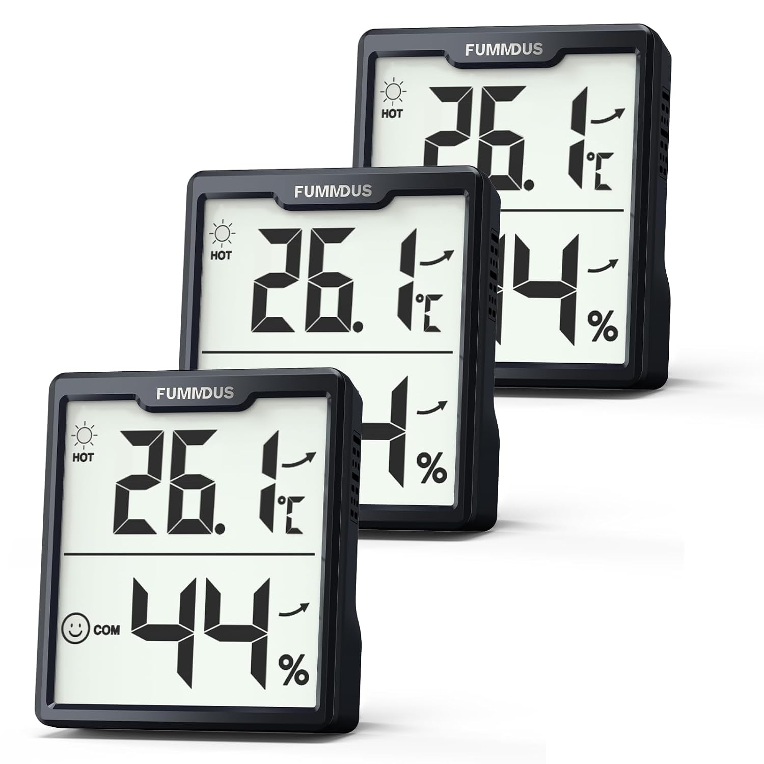 Detalle de FUMMDUS 3 Stück Thermometer Hygrometer -50–70°C
