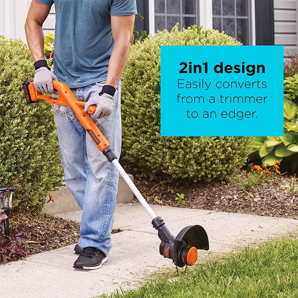 Detalle de BLACK+DECKER String Trimmer and Sweeper Combo Kit LCC221-CA