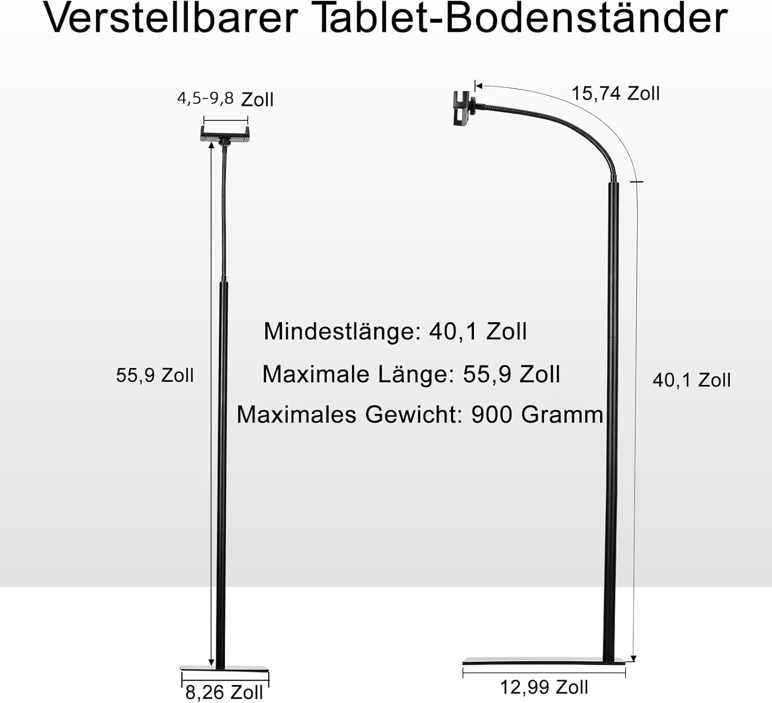 Thumbnail 5 de LanPavilion Tablet-Bodenständer 39,9 cm 🧑