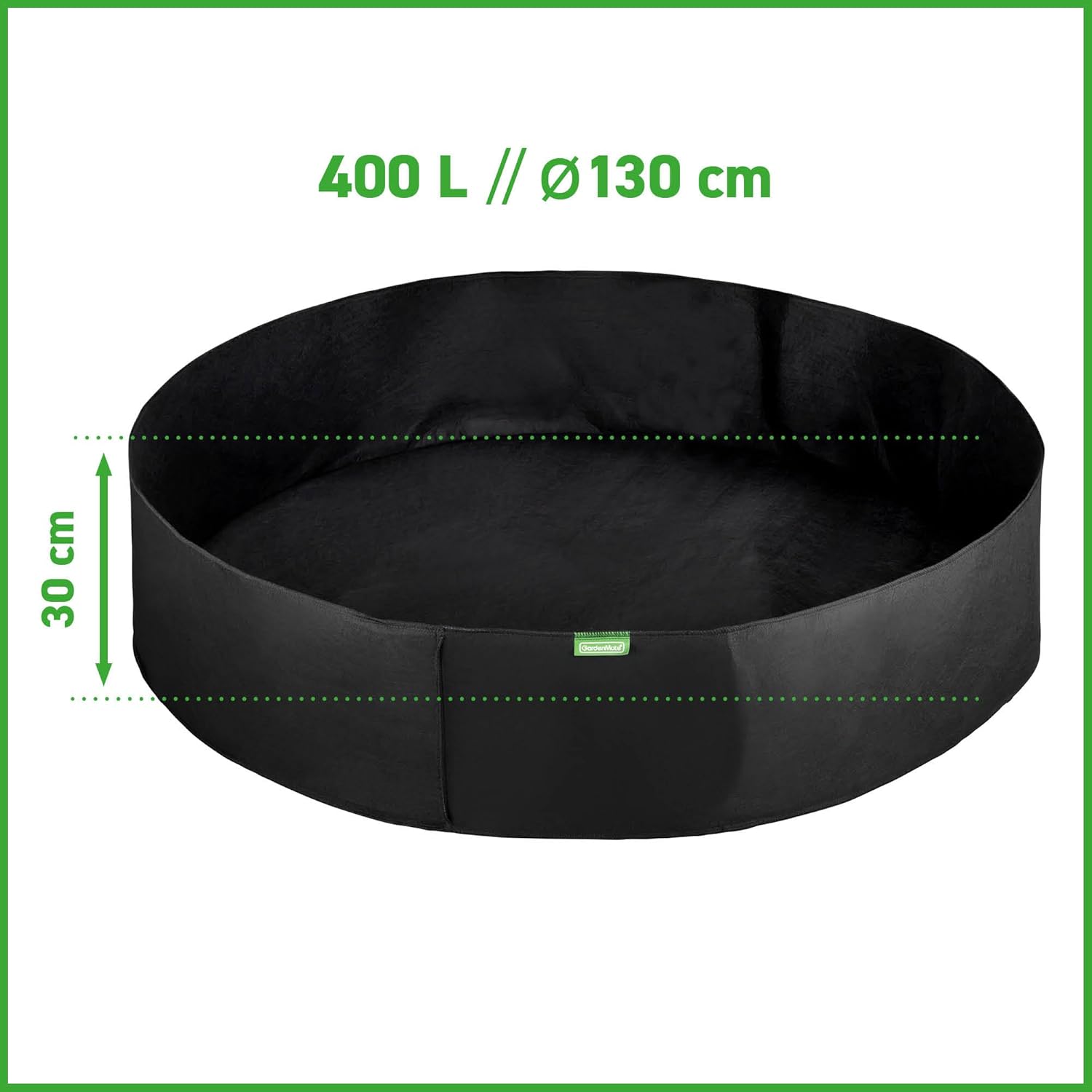 Thumbnail 2 de GardenMate set da 1 sacco per piante in tessuto non tessuto da 400 L, Ø 130 cm e altezza 30 cm per orto rialzato