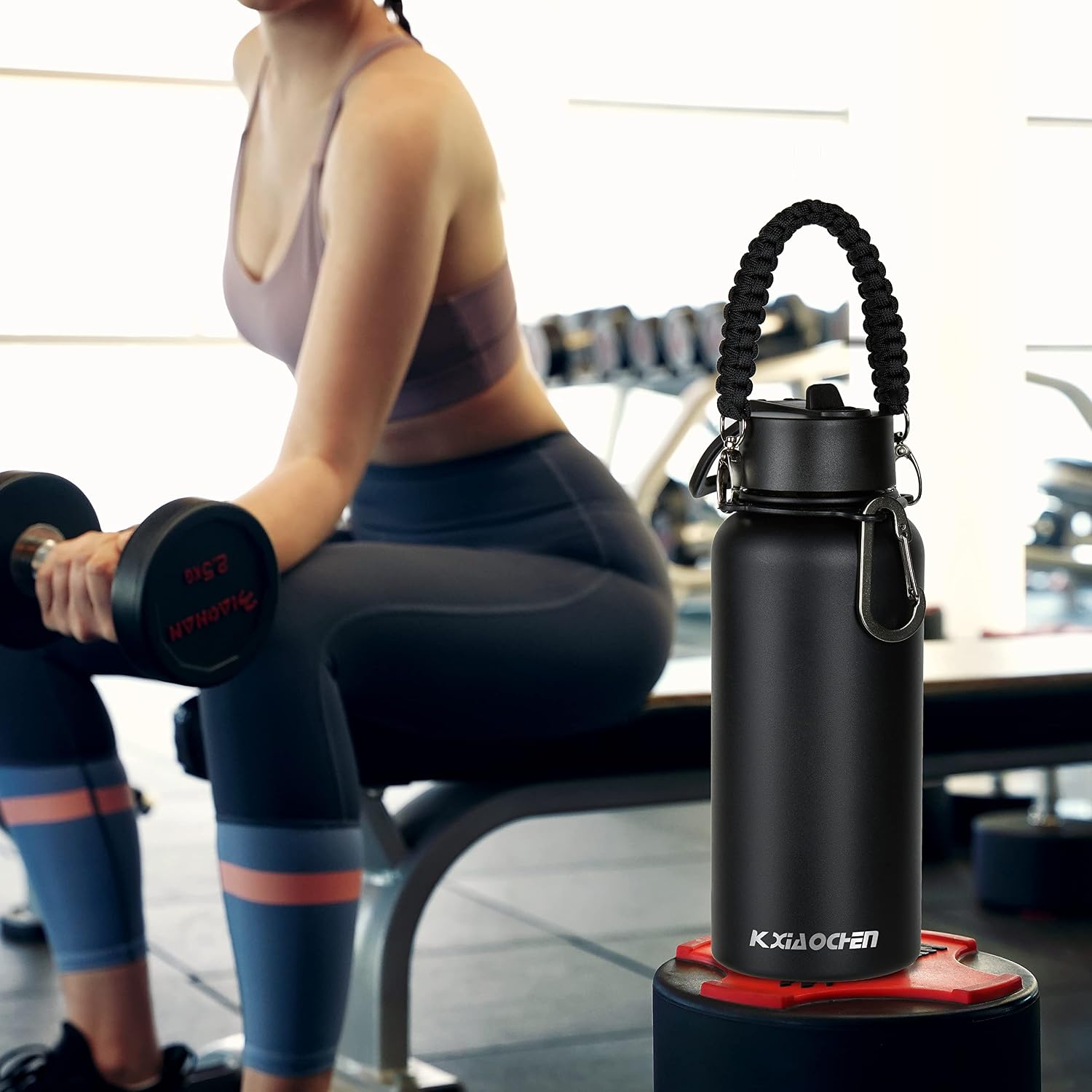 Thumbnail 6 de KXIAOCHEN 32oz Insulated Water Bottle with Strap — Triple Wall, 48-Hour Cold, Leak-Proof