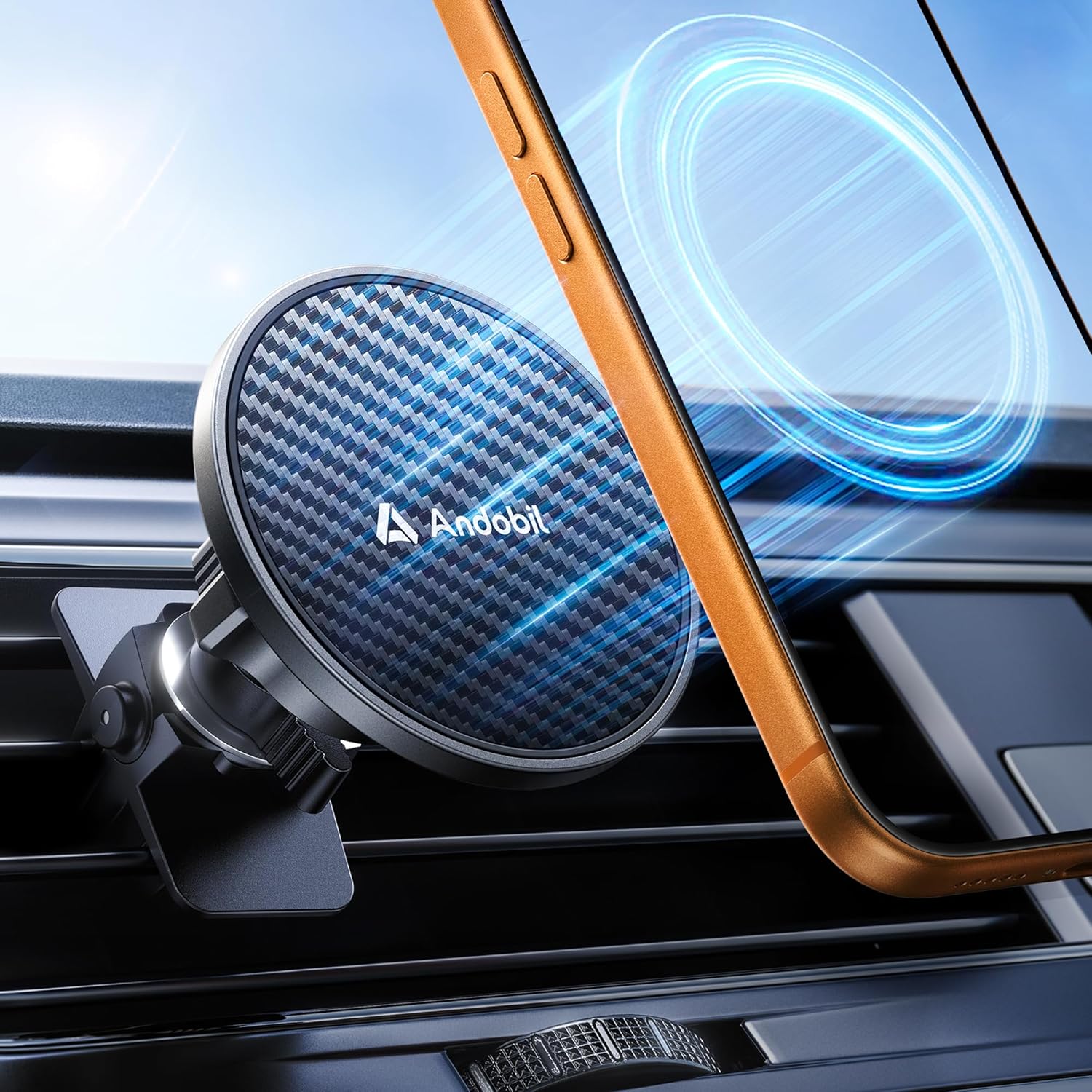 Detalle de andobil Magnet Handyhalterung Auto mit 360°