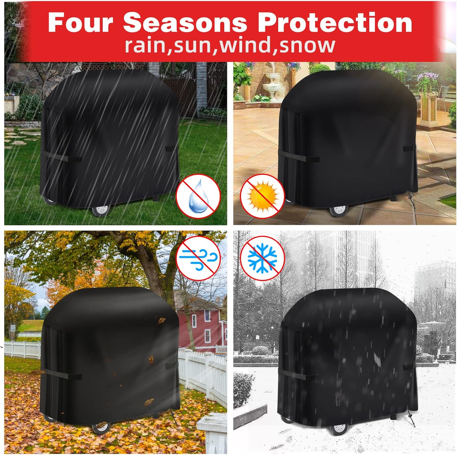 Thumbnail 5 de SPGOOD Funda Barbacoa Exterior Impermeable 105x49x102 cm
