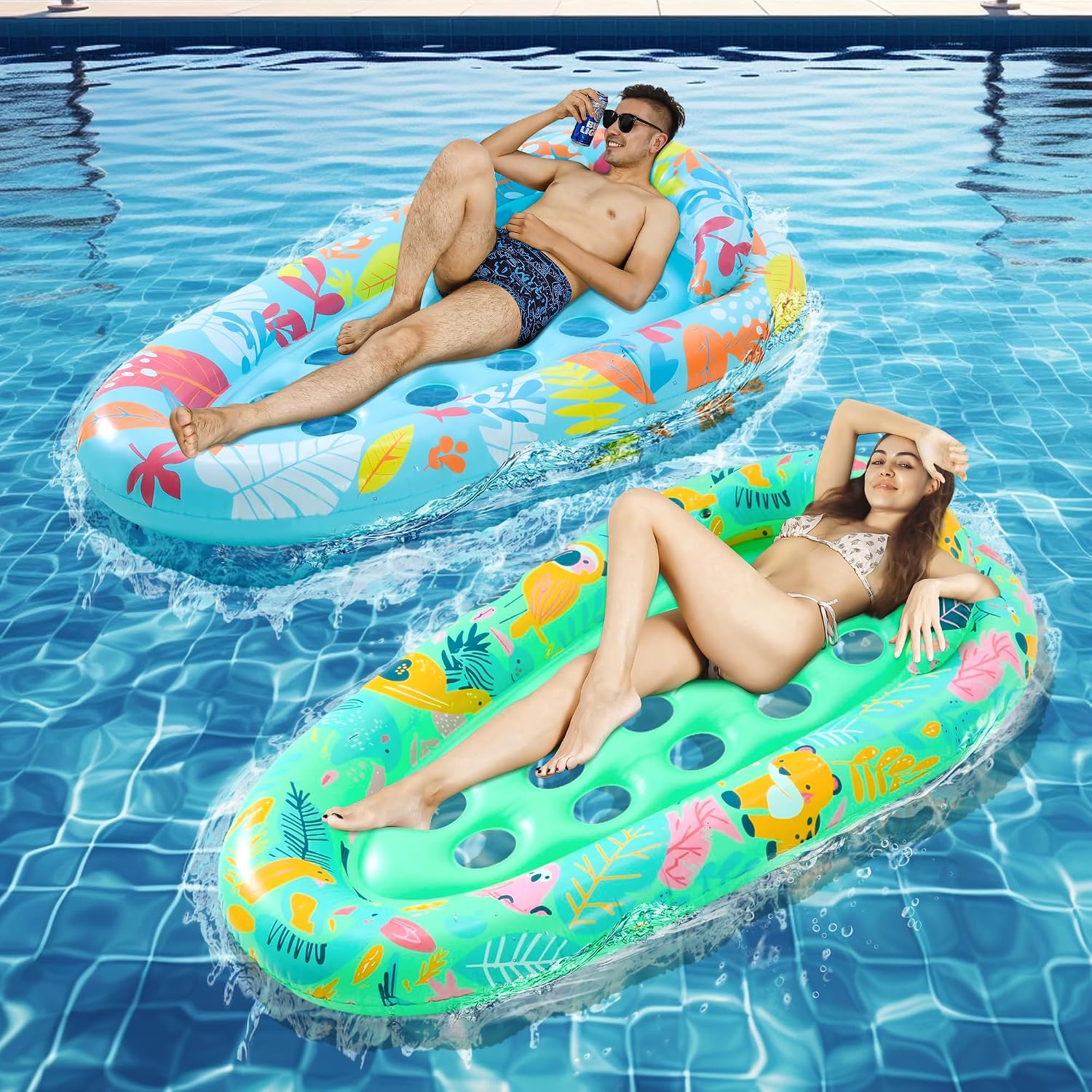 Detalle de LUSARRYWILL Pool Float 2-Pack