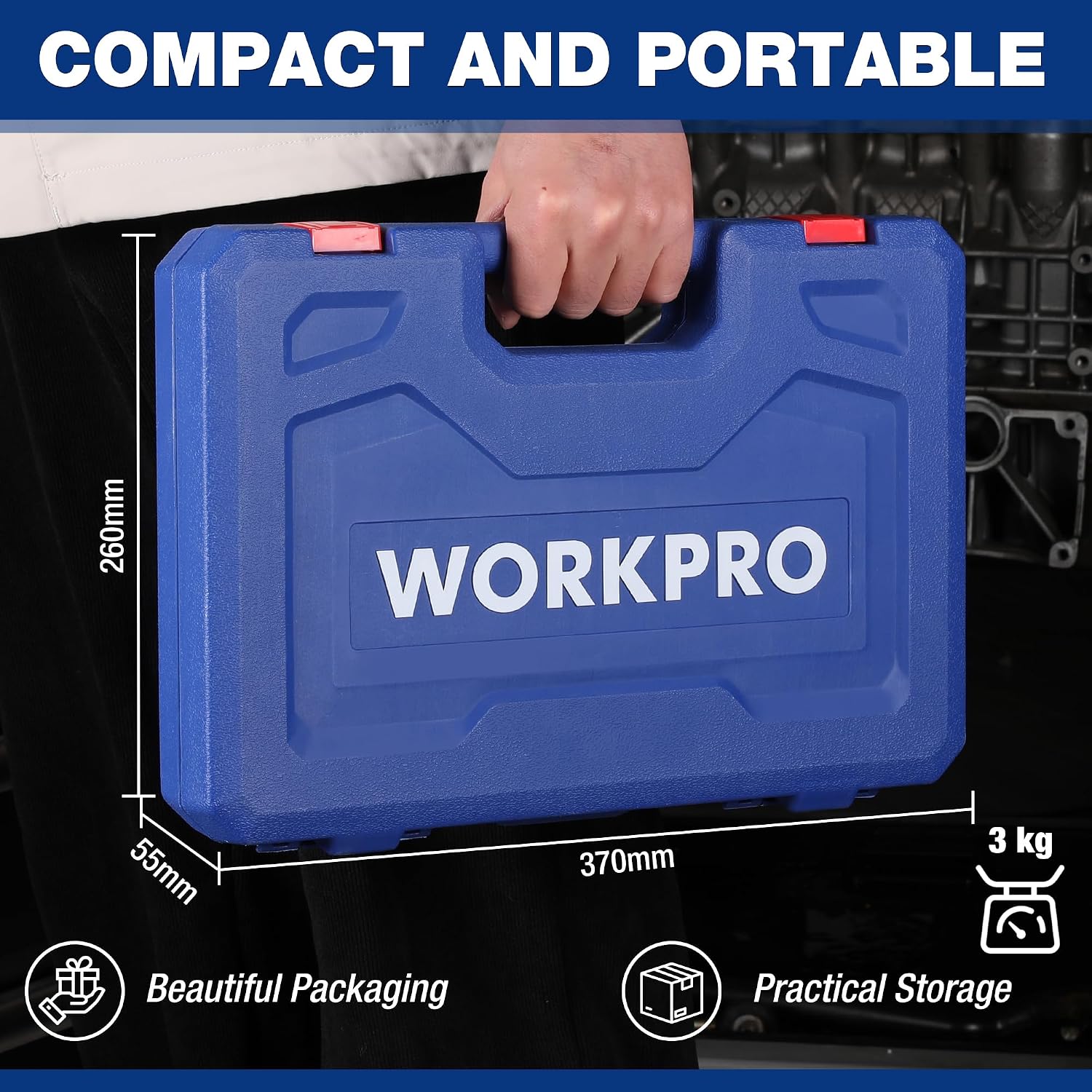 Thumbnail 6 de WORKPRO 60-Piece Master Torx Bit Socket Set 60pc