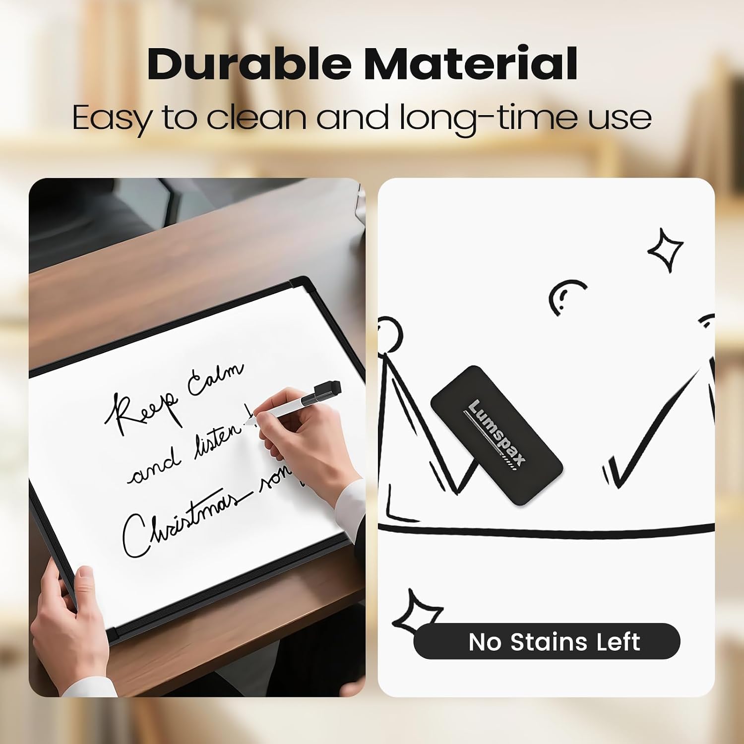 Detalle 2 de Lumspax Double-Sided Dry Erase Board 16" x 12