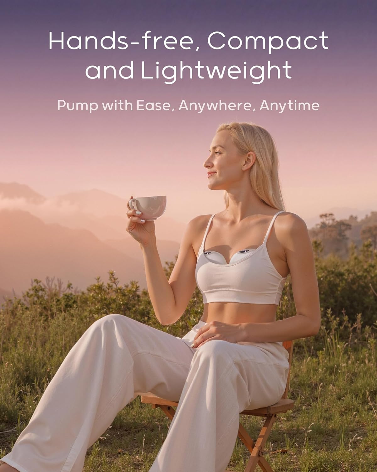 Thumbnail 6 de Nuliie Electric Breast Pump Hands-Free S32 (Wearable, Purple) – 4 modes, 9 suction levels, 24mm flange