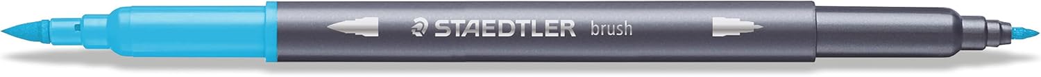 Thumbnail 1 de STAEDTLER 3004 TB12 Doppelfasermaler Handlettering – 12 leuchtende Farben, feine Spitze und Pinselspitze