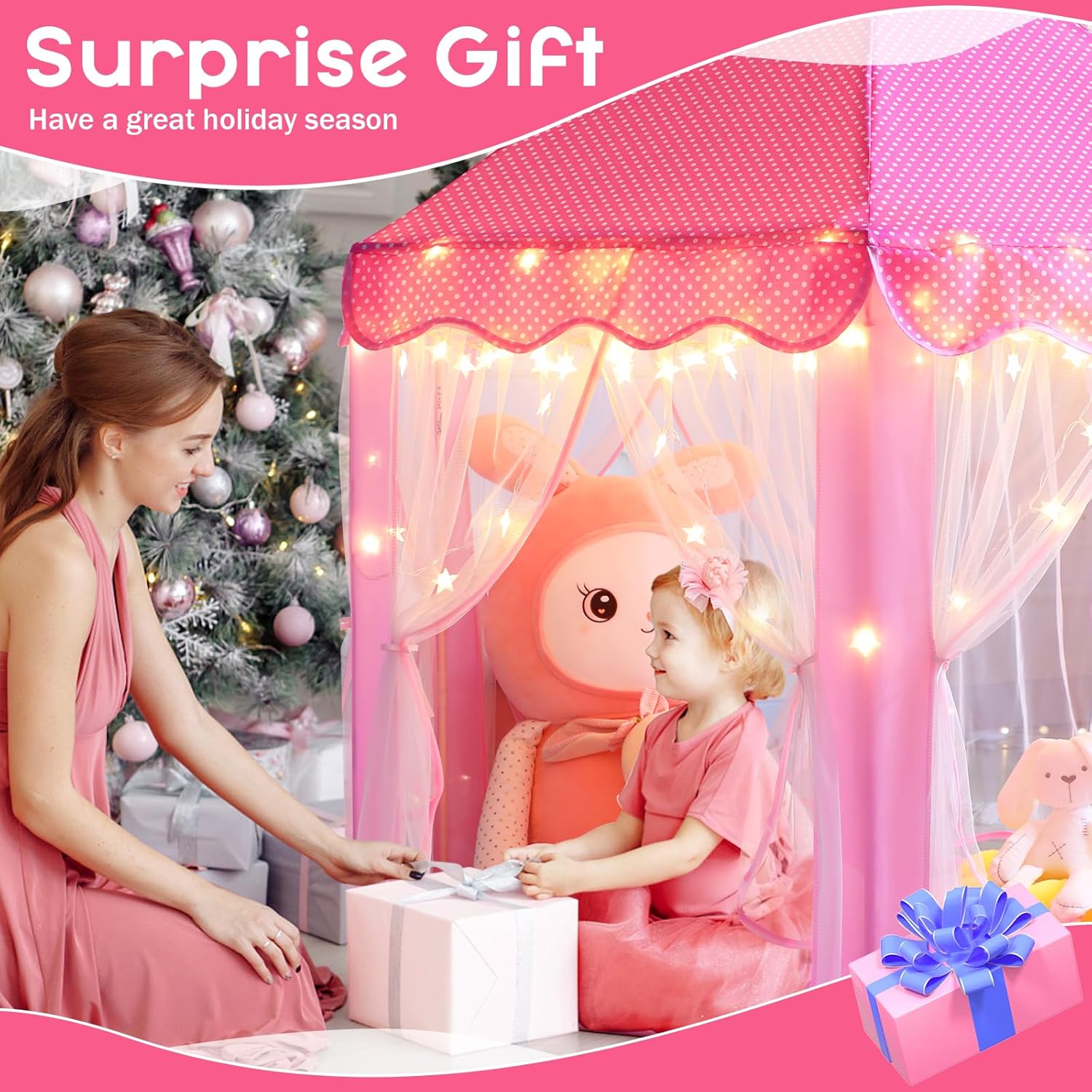 Thumbnail 1 de Monobeach Princess Play Tent 55 x 53 in ⭐🏰