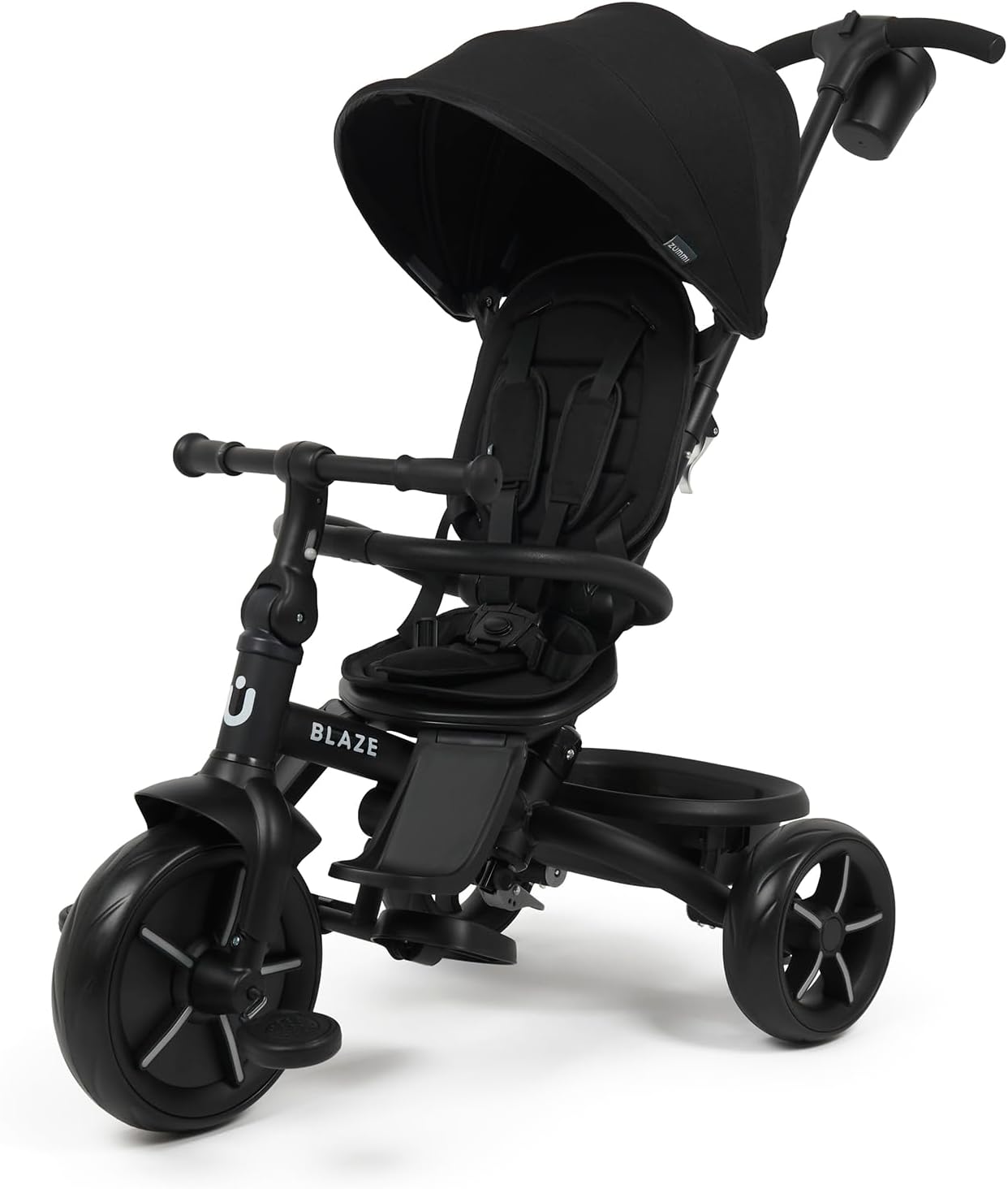 Blaze Baby Trike 6-in-1 Kids Tricycle (Black) – grows with your child