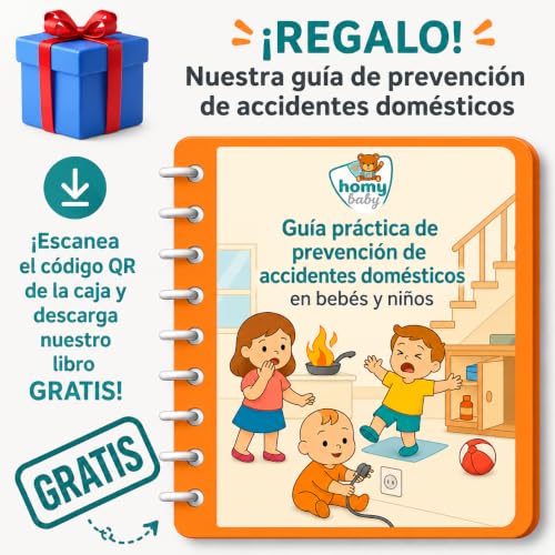 Thumbnail 3 de HOMYBABY [x20] Protectores Enchufes para Bebés: seguridad infantil con giro y adhesivo 3M