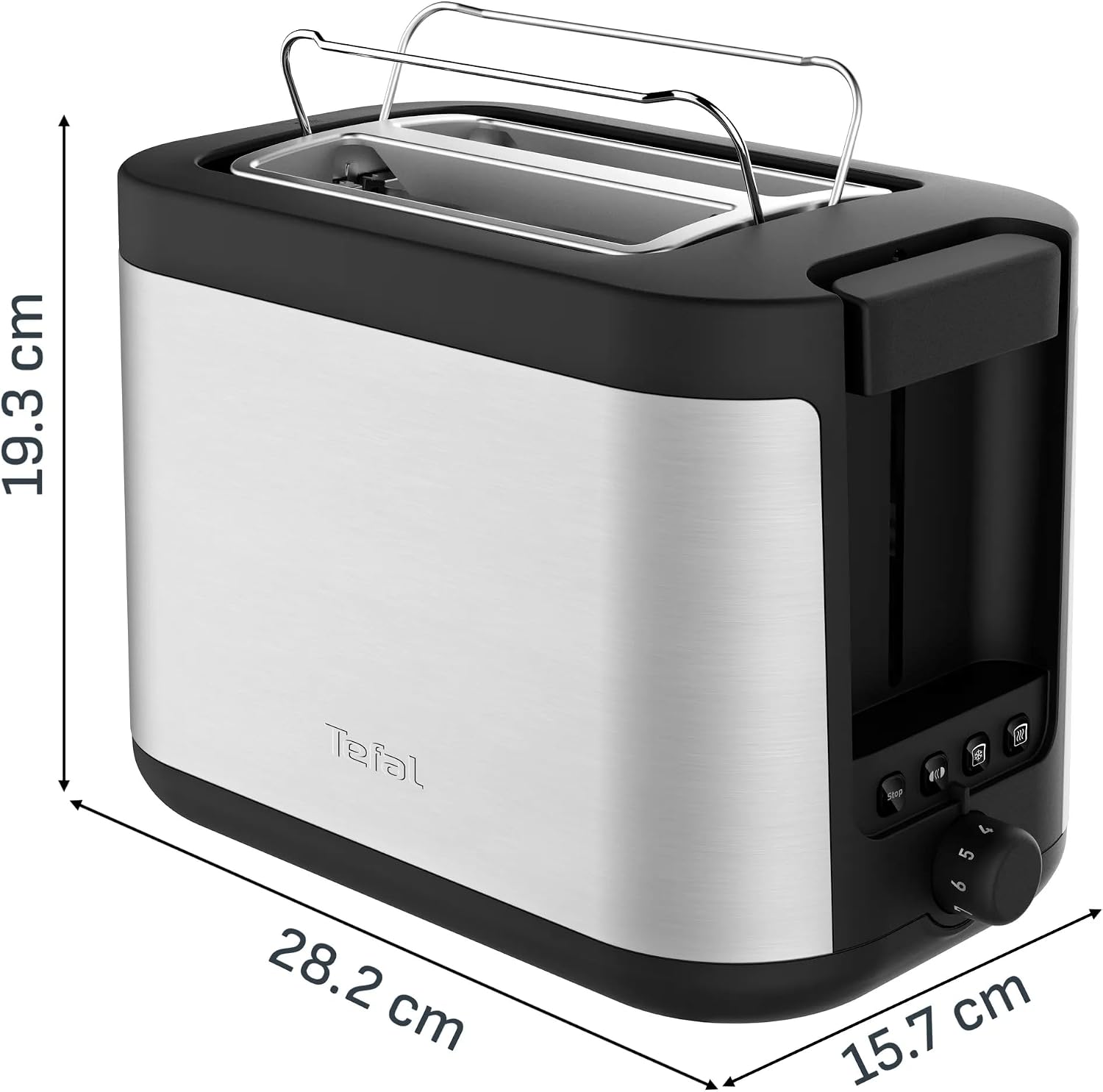 Detalle 1 de Tefal Element TT4308E0 toster 2-szczelinowy, 7 poziomów i ruszt do bułek
