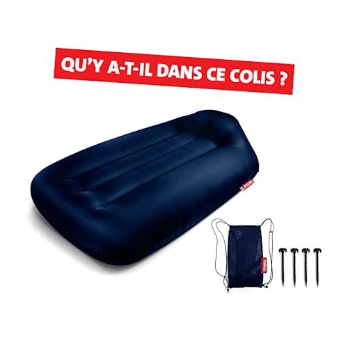 Detalle 2 de Fatboy Lamzac L Matelas Gonflable – 195 x 112 x 50 cm – Bleu Foncé